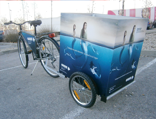 Bicicletas Publicitarias con Remolque